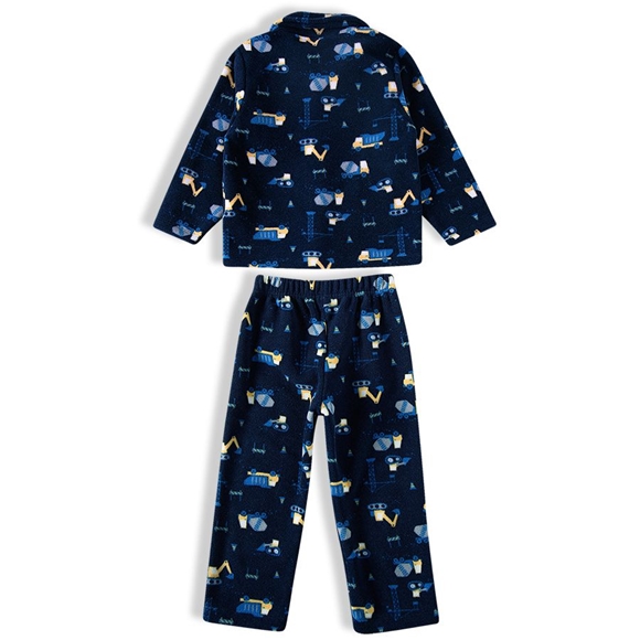 Pijama Longo Soft Escavadeira Toddler: peças qualidade você compra na Tip  Top